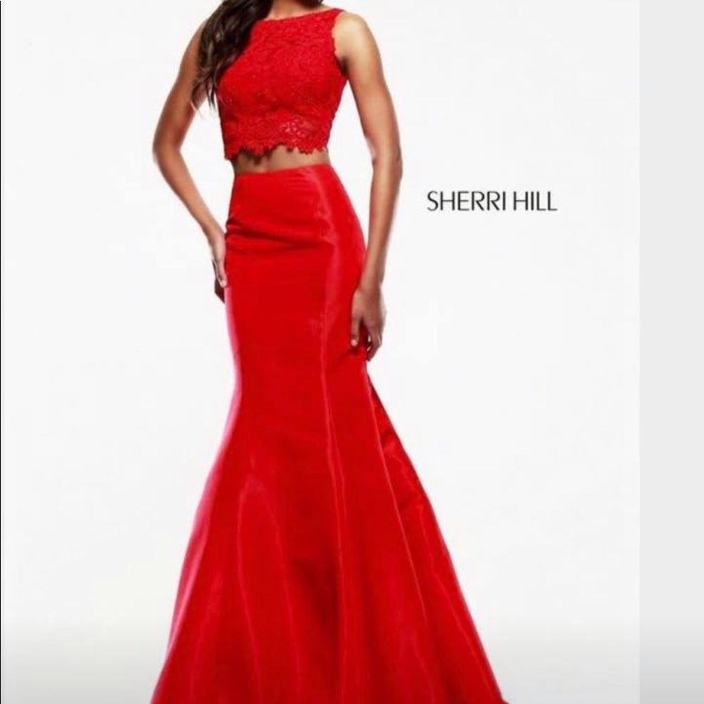Sherri Hill two piece prom dress